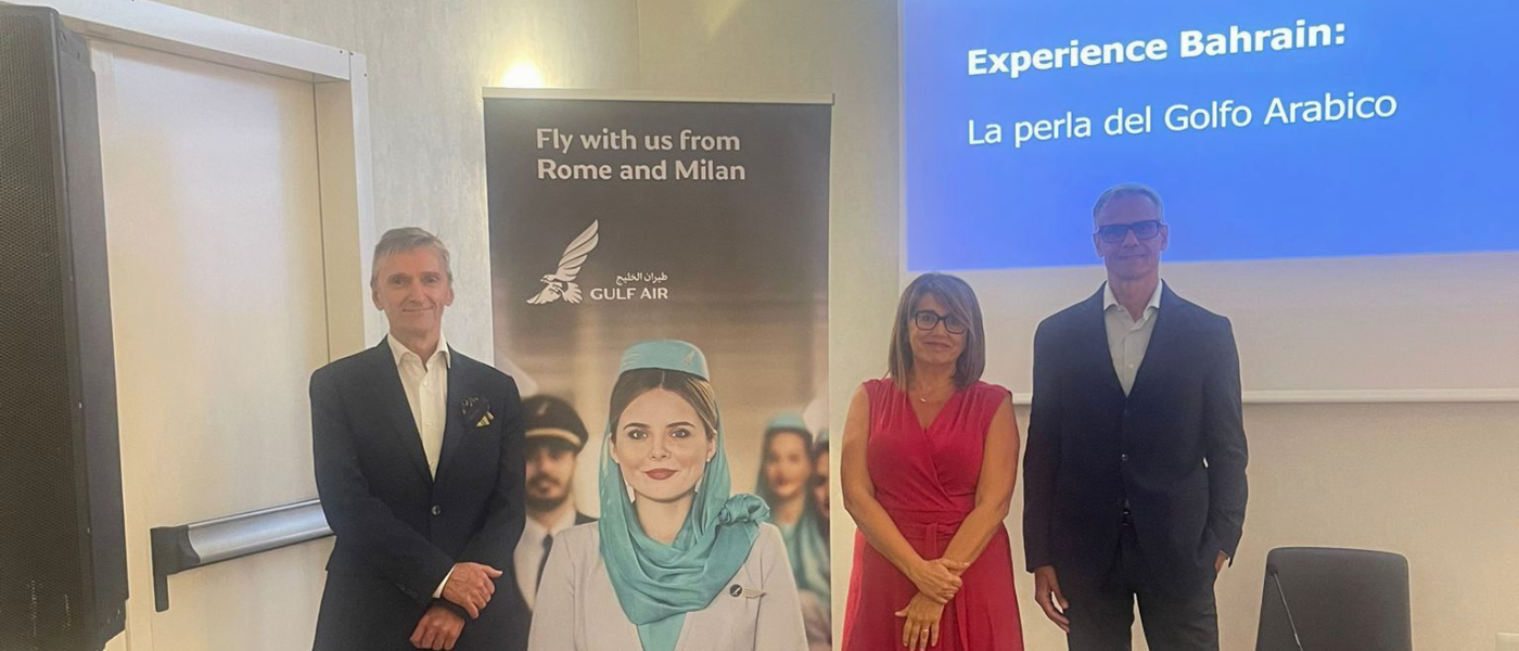 Gulf Air incrementa i voli dall'Italia: serata evento a Roma 